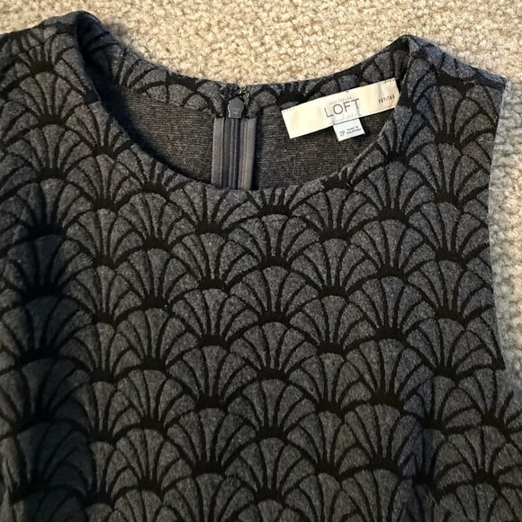 Loft sleeveless dress, 2P, charcoal/black - Picture 8 of 8